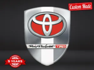 Toyota Domed Decals Sticker Car Luxury Stylish Design